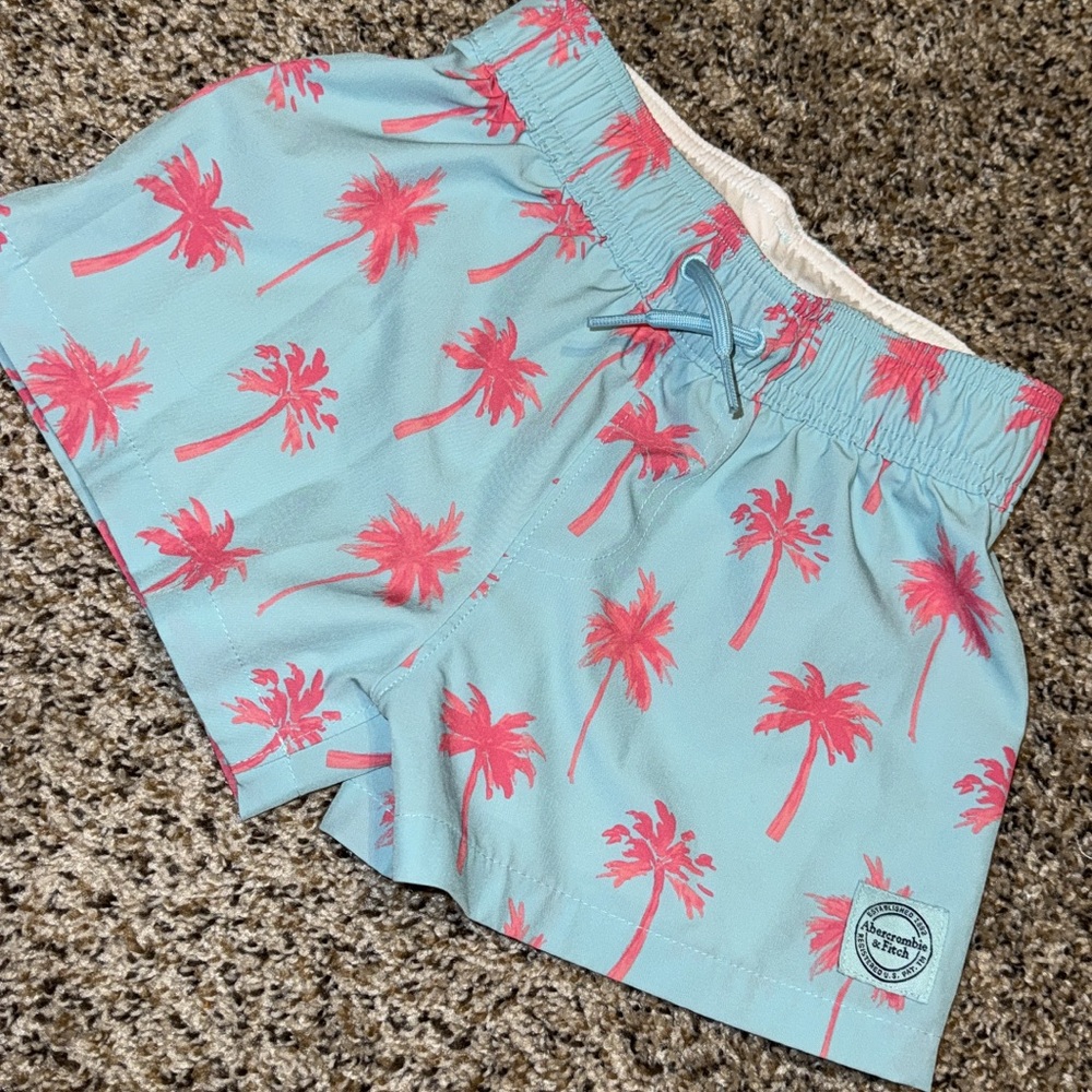 Abercrombie & Fitch Kids Swim Trunks - Blue and Pink